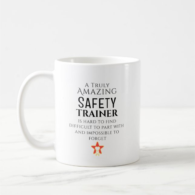 Caneca De Café Treinador de Segurança Incrível Difícil de Encontr (Esquerda)