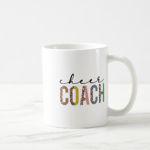 Caneca De Café Treinador de Torcida Props de Cheerleading Leopard