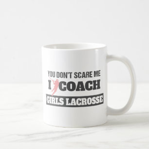 Caneca De Café Treinador do Lacrosse você não faz susto mim que