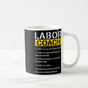 Caneca De Café Treinador do Mens Labor Esperando Regras de Pai Pa