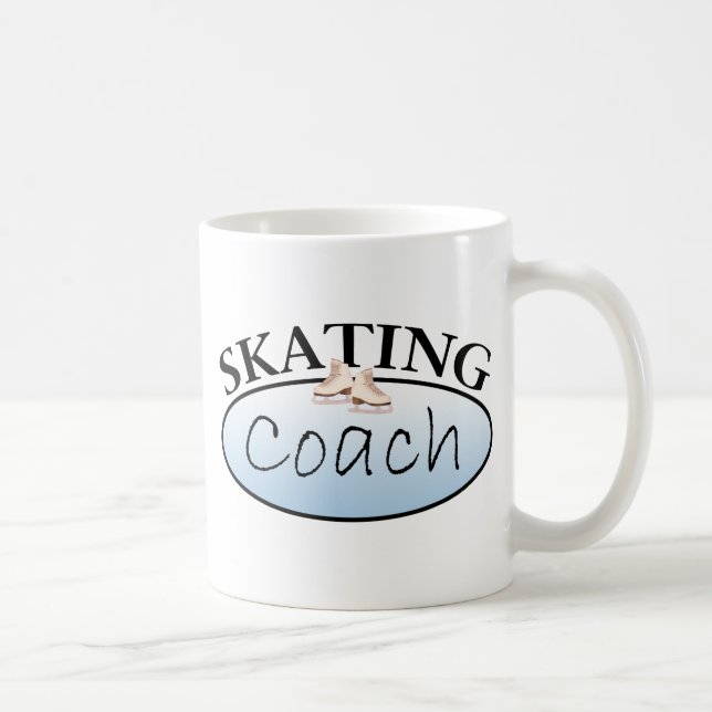 Caneca De Café Treinador do patinagem artística (Direita)