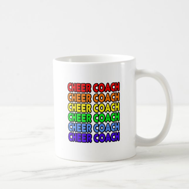 Caneca De Café Treinador do Rainbow Cheer (Direita)
