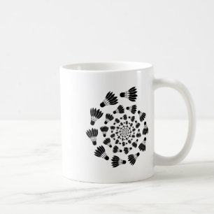 Caneca De Café Treinador do Time de Amor de Badminton Shuttle