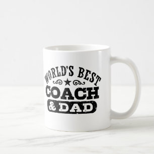 Caneca De Café Treinador e o pai do mundo o melhor