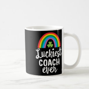 Caneca De Café Treinador Mais Sortudo Já Dia de São Patrício Trev