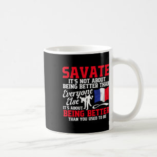 Caneca De Café Treinamento de Savate Artes Marciais Savate Boxe F