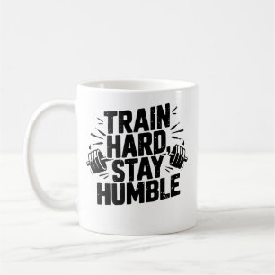 Caneca De Café Treine Duro Permaneça Humilde Mentalidade de Acade