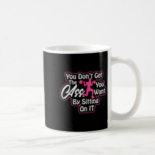 Caneca De Café Treino de Glúteos Femininos Dia Inspirador Motivac