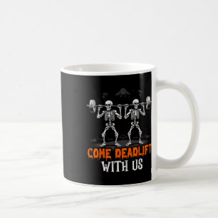 Caneca De Café Treino de musculação com halteres de esqueleto Fit