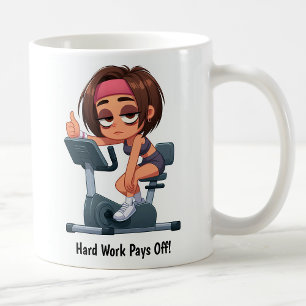 Caneca De Café Treino Personalizável de Bicicleta de Exercícios