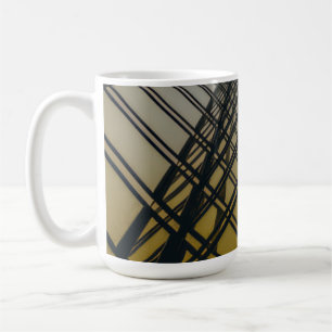 Caneca De Café Treliça Urbana Dourada