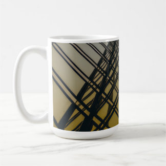 Caneca De Café Treliça Urbana Dourada