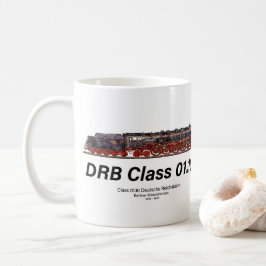 Caneca De Café Trem a Vapor DRB Classe 01.10 Deutsche Reichsbahn