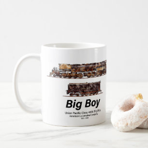 Caneca De Café Trem a Vapor Vintage Big Boy Locomotiva Americana