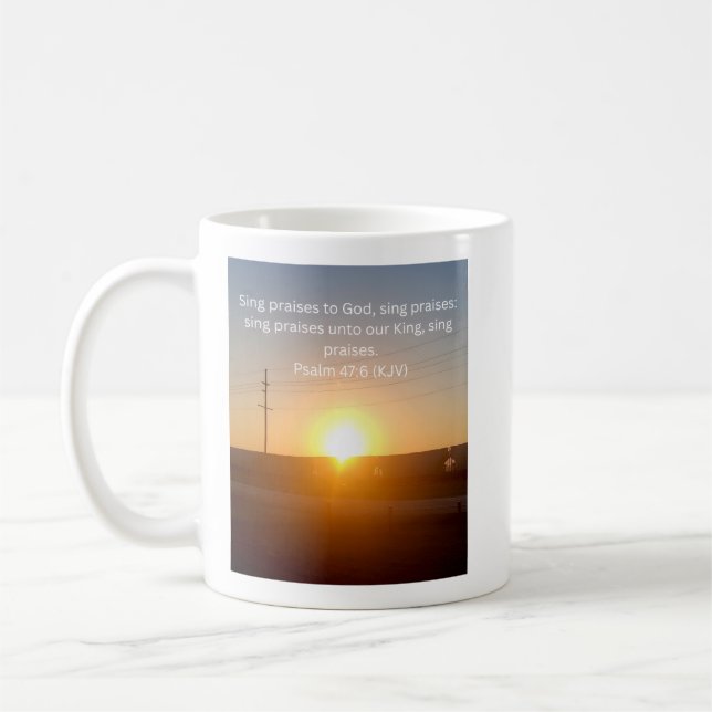Caneca de Café Trem ao Nascer do Sol (Esquerda)