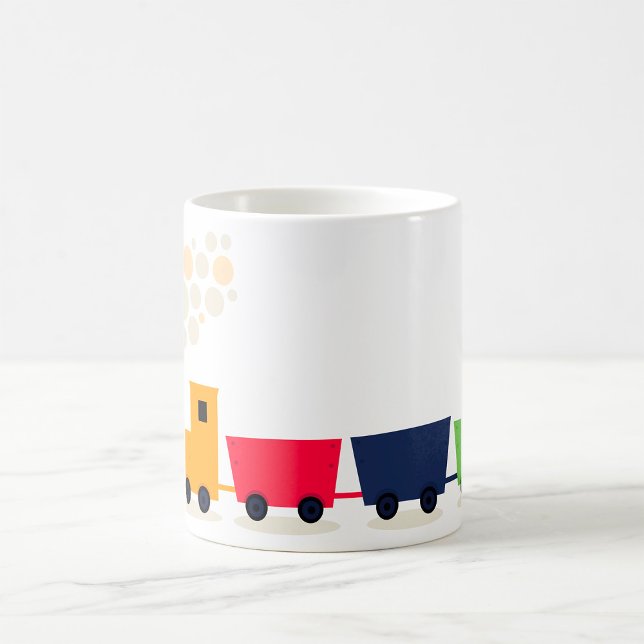 Caneca De Café Trem de Brinquedo de Desenho Animado a Vapor (Criador carregado)