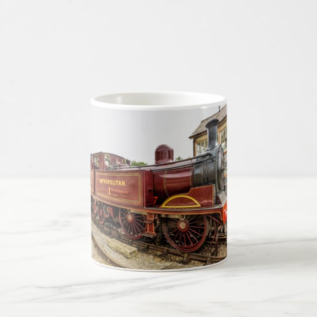 Caneca De Café Trem De Comboio A Vapor (Centro)