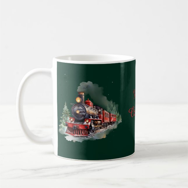 Caneca De Café Trem de Natal (Esquerda)
