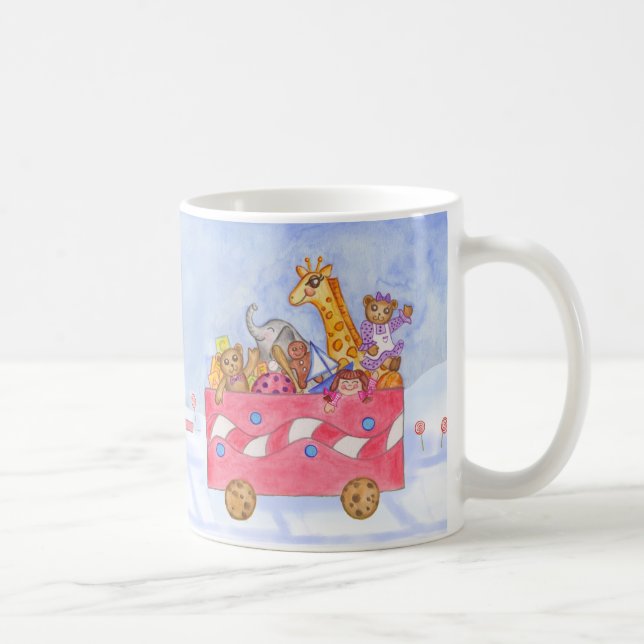 Caneca de Café Trem de Natal (Direita)