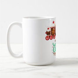 Caneca De Café Trem de Natal Doce Feliz