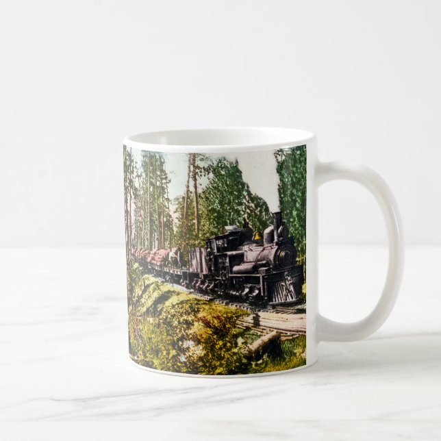 Caneca De Café Trem de registo na montanha do ferro, Michigan (Direita)