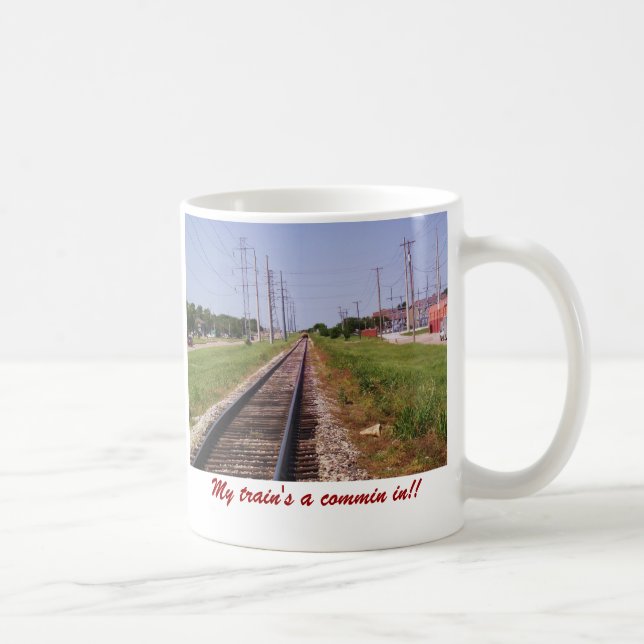 Caneca De Café trem e trilhas 2, um commin do meu trem dentro!! (Direita)