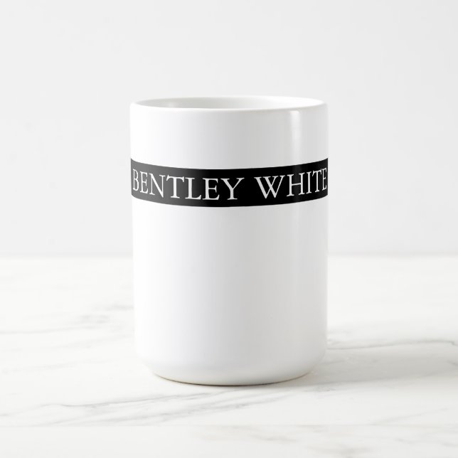 Caneca De Café Trendy Black White Na moda Simple Simple Plain You (Centro)