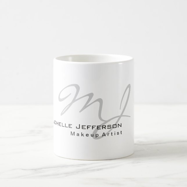 Caneca De Café Trendy Calliografia Cute Add Name Professional (Centro)