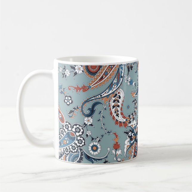 Caneca De Café Trendy Indian paisley: plano geral sem falhas. (Esquerda)