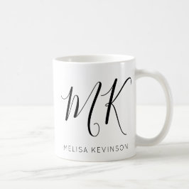 Caneca De Café Trendy - Letra Inicial com Nome Mug