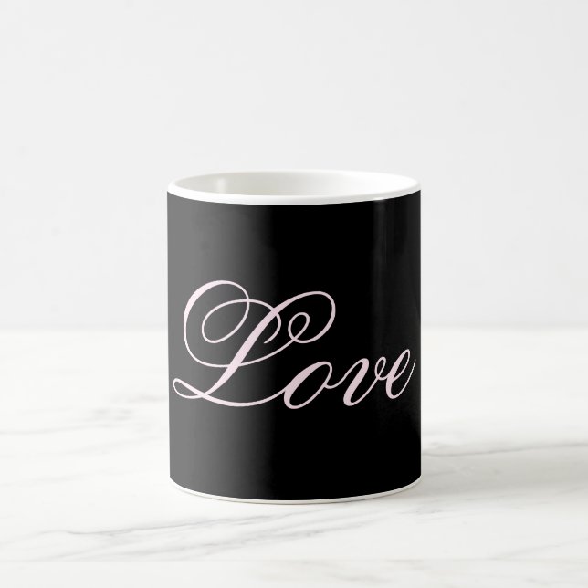 Caneca De Café Trendy Love Calliografia Script Black (Centro)