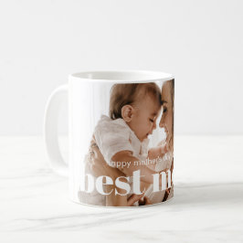 Caneca De Café Trendy Modern Photo Best Mãe Nunca