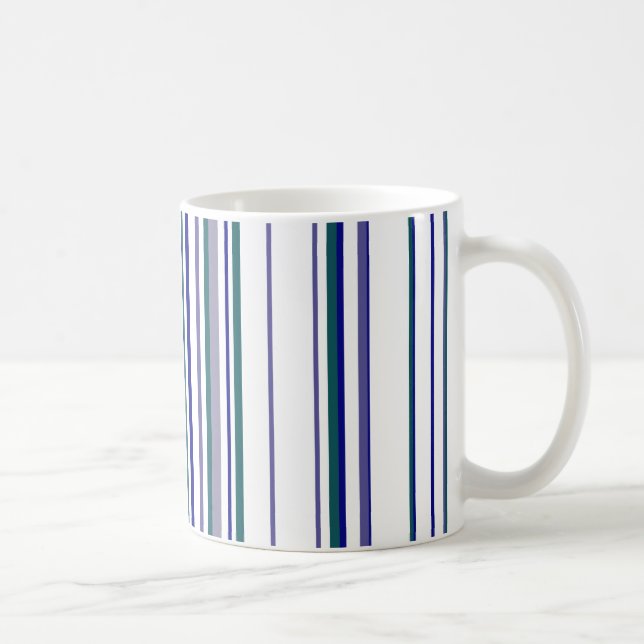 Caneca De Café Trendy Modern Stripes (Direita)