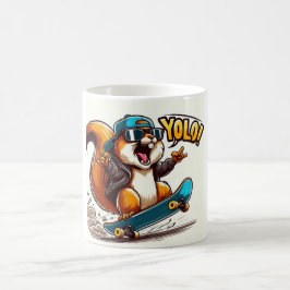Caneca De Café trendy mok met hamster op skateboard