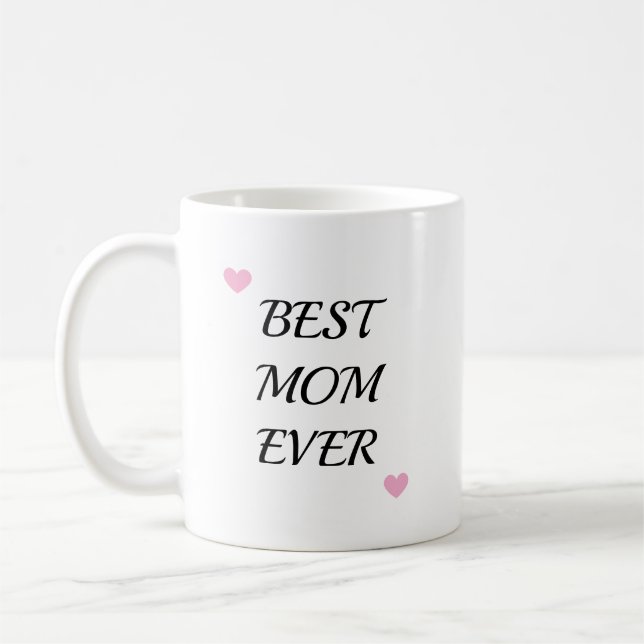 Caneca De Café Trendy Mother Best Mom Ever Keepsake (Esquerda)