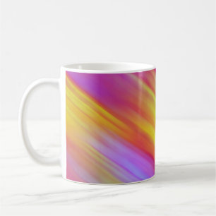 Caneca De Café Trendy Neon Bright Red Pink Abstrato