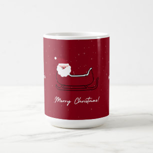 Caneca De Café Trendy Papais noeis Feliz Natal Clássico