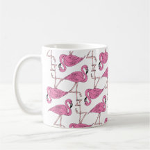 Trendy Pink Flamingo Pattern