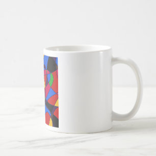 Caneca De Café Trendy Rainbow Abstrato Art acessórios de presente