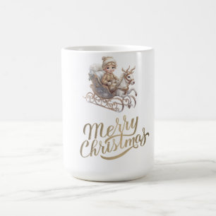 Caneca De Café Trenó de Luxo de Natal