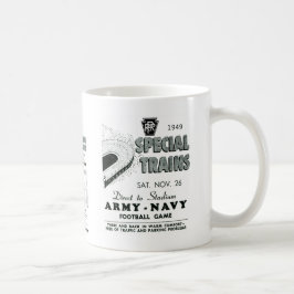 Caneca De Café Trens do jogo do marinho do exército através da