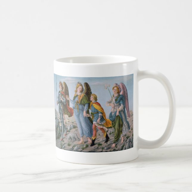 Caneca De Café Três Arcanjos e Tobias (M 017) (Direita)