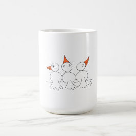 Caneca De Café Três aves no arame