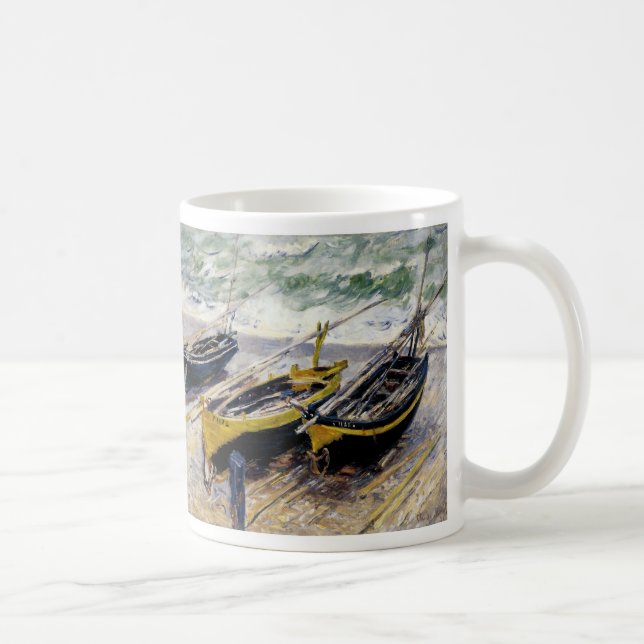Caneca De Café Três Barcos De Pesca (Direita)