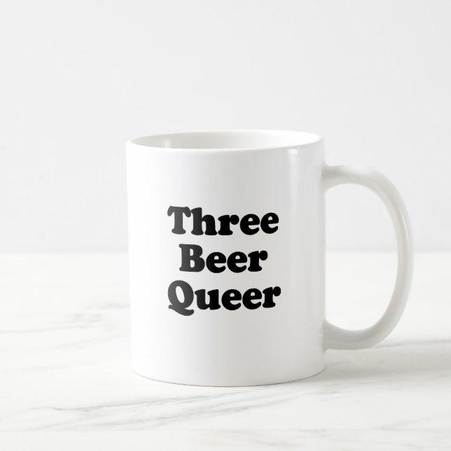 Caneca De Café Três Cervejas Estranho (Direita)