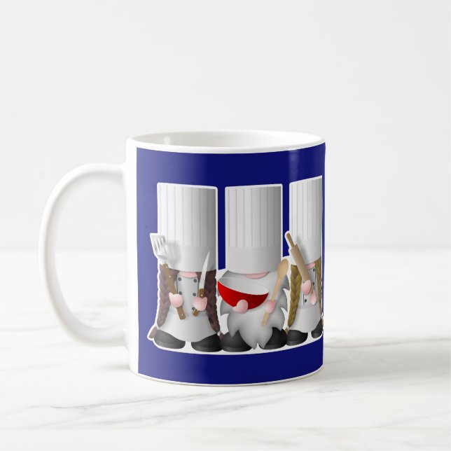 Caneca De Café Três Chef e Gnomos Baking (Esquerda)