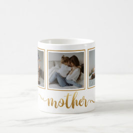 Caneca De Café Três Dias de as mães de Colagem de Fotografias com