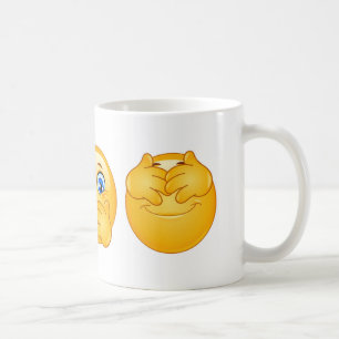 Caneca De Café três emojis sábios