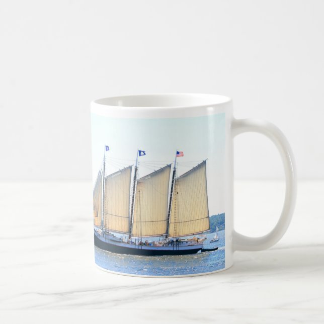 Caneca De Café três escolaristas à vela (Direita)