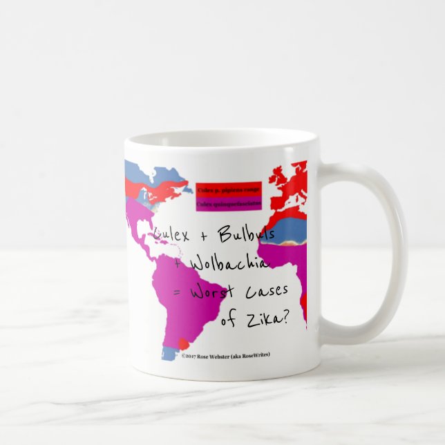 Caneca De Café Três Espécies de Mug Culex por RoseWrite (Direita)
